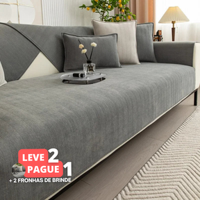 [Leve 2 Pague 1] Protetor  Impermeável para Sofá Máximo Conforto  + BRINDE: 2 Fronhas Premium