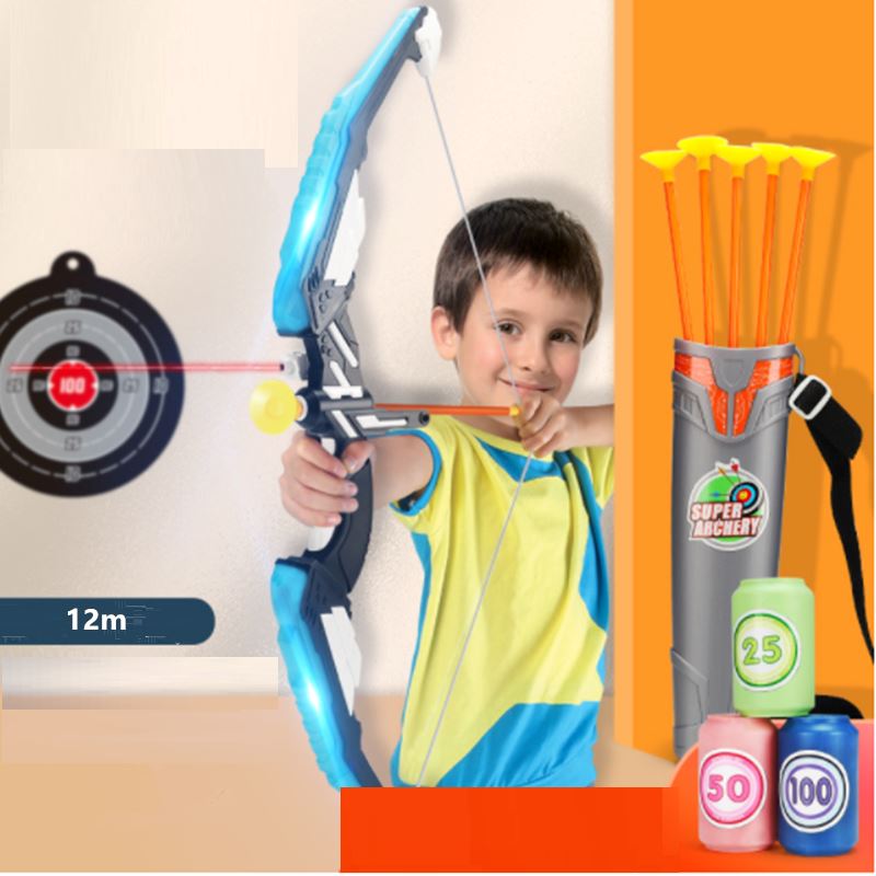 Arco e Flecha Infantil com Led e Ventosa