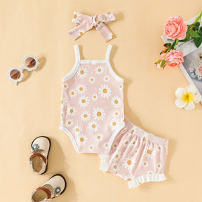 Conjunto Florzinha + Laço | 0-18 Meses