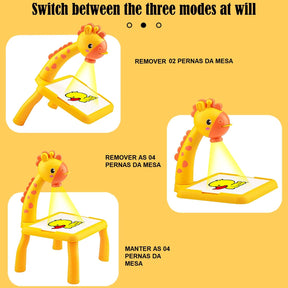 Mesa Mágica de Desenhos com Projetor Infantil