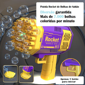 Pistola Rocket de Bolha de Sabão